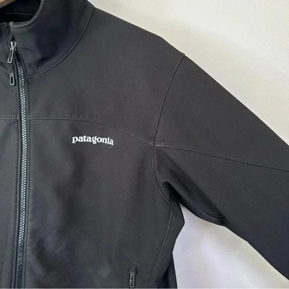 Patagonia Adze Jacket Full Zip  Soft Shell Black Color - Picture 5 of 12